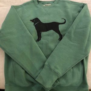Black Dog Crewneck Sweatshirt NEW